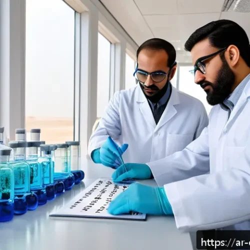 화학공학 유망 직종 - A cutting-edge chemical engineering laboratory in a modern industrial facility located in the Middle...